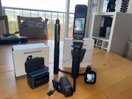 Insta360 x5 mit viel Zubehör und Garantie
