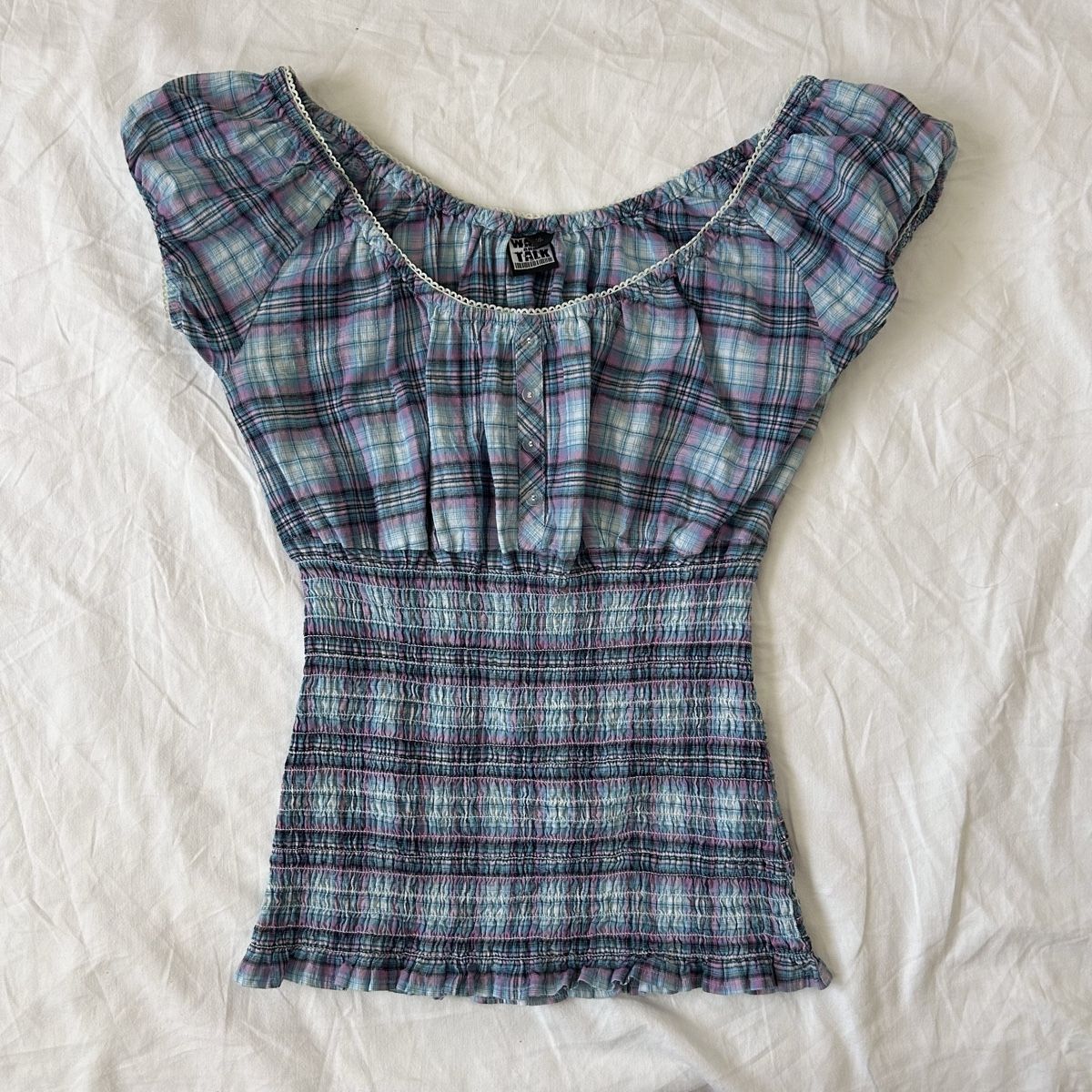 Top: Top vintage y2k S en coton  – Usato da Genève venduto da afterhoursarchive 1