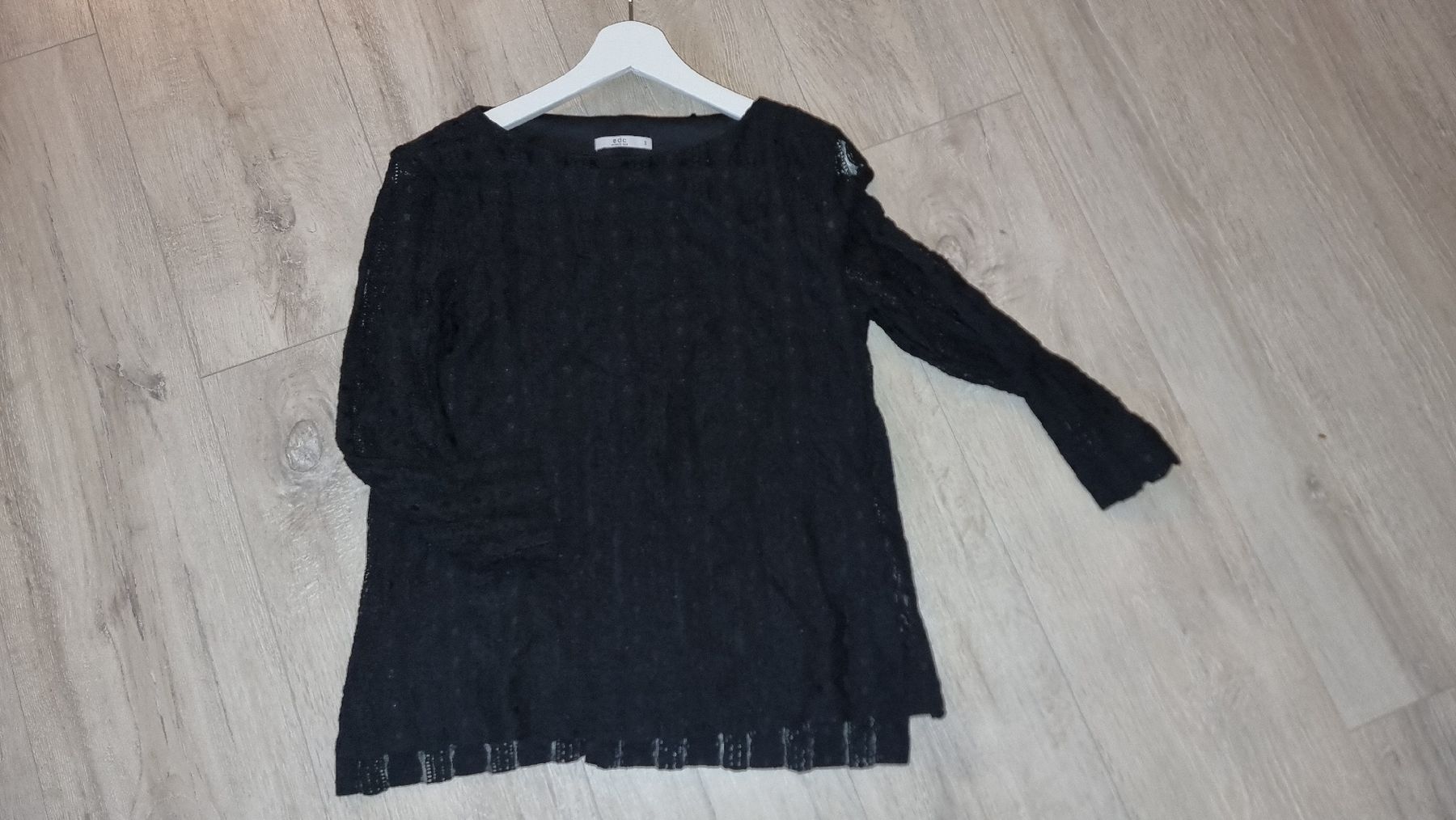 Camicette: Edc schwarze Spitzenbluse Gr. S Elegant und Schick – Usato da Wigoltingen venduto da Zuckerfee84