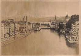 Zürich (ZH) – Blick über die Limmat mit Grossmünster G