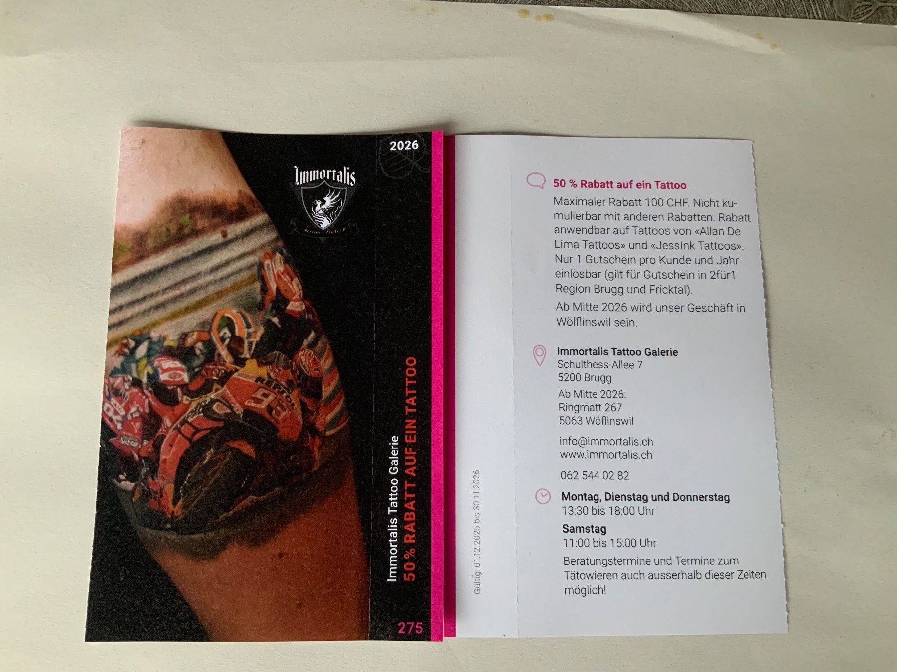 Buoni: 50% Rabatt auf ein Tattoo – Nuovo (secondo la descrizione) da Ueken venduto da Urgiz1