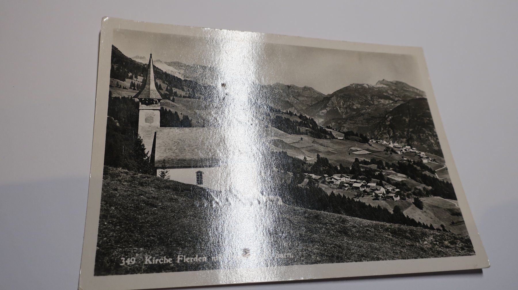 Ansichtskarten: Kirche Flerden mit Portein & Sarn – Gebraucht aus Cormoret von Pascalll2001 1