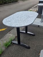 Gartentisch oval mit Granit Platte 120x70 cm