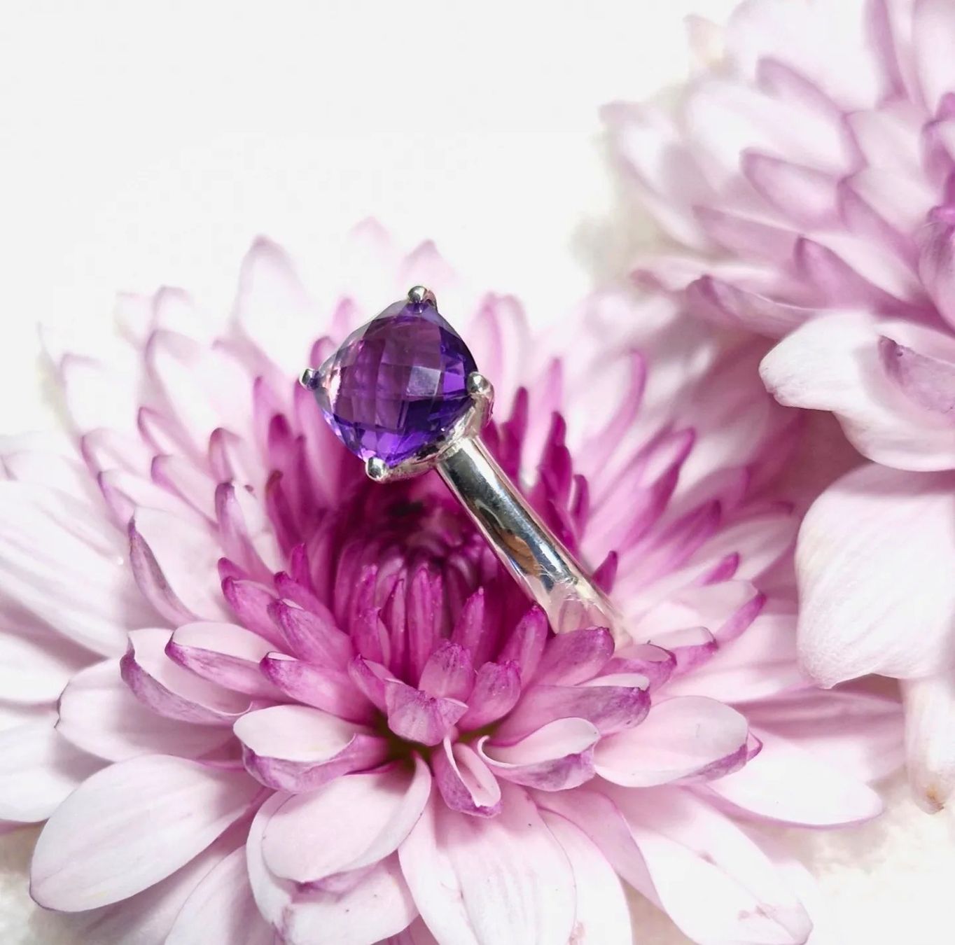 Ringe: Amethyst Ring in Silber aus der Goldschmiede – Neu und originalverpackt aus Zürich von GOS08 5
