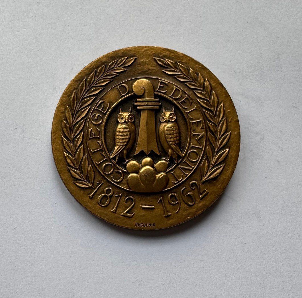 Medaillen: Medaille College de Delemont unz – Neu (gemäss Beschreibung) aus Unterbäch VS von Wallis3944