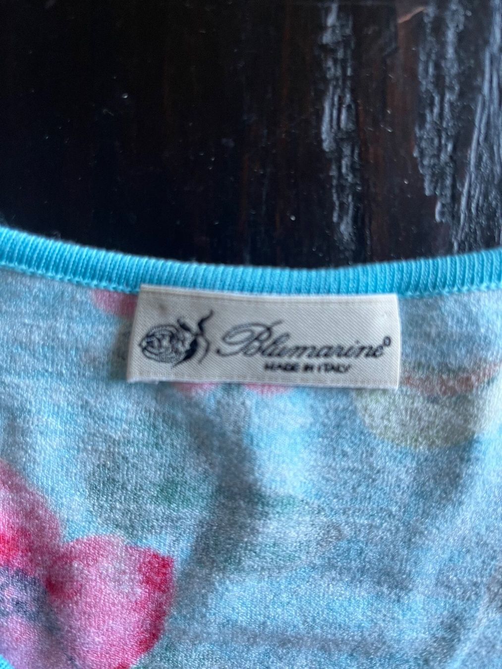 Maglioni & Felpe: Blumarine Pullover floral hellblau - Grösse 36 – Usato da Cham venduto da SPORTSMOTION 1