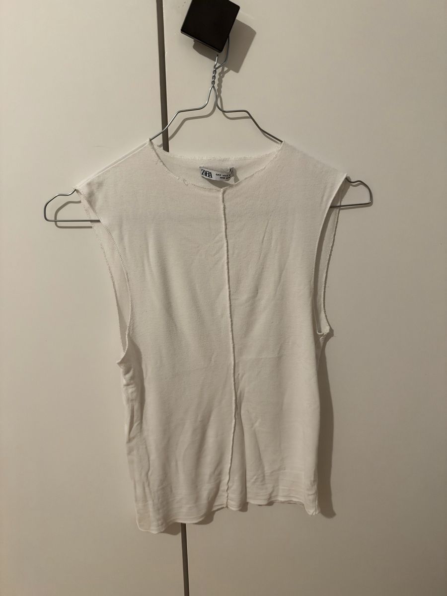 Top: Zara top weiss Grösse S – Usato da Biel/Bienne venduto da Peeeep10