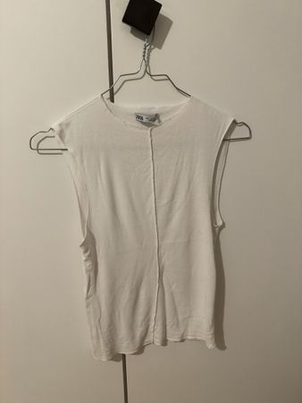 Zara top weiss Grösse S