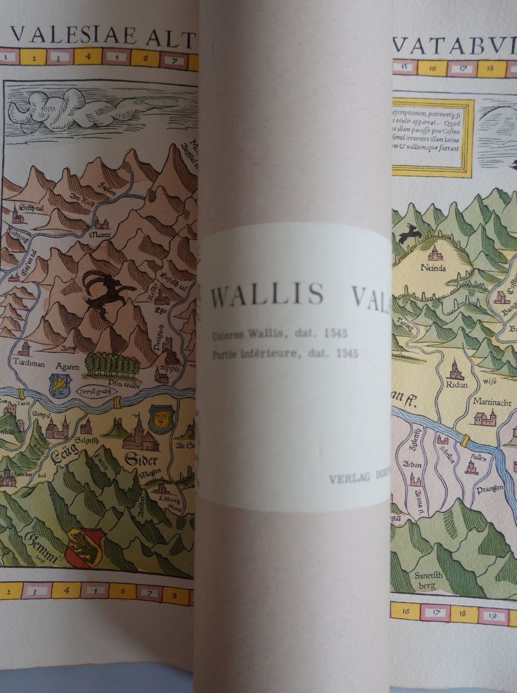 Cartine & Atlanti: Karte Unterwallis von 1545 – Nuovo (secondo la descrizione) da Dielsdorf venduto da bonambler 4