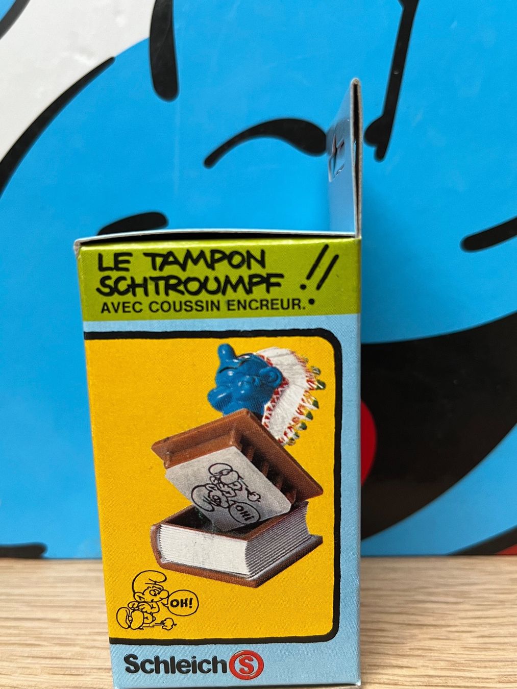 Schleich Statuette: Schlumpf-Stempel in OVP: Indianer – Nuovo e nell'imballaggio originale da Lyss venduto da Duckszone 1