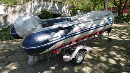 Schlauchboot Honda MX-400 AL mit Trailer / Anhänger Rocca