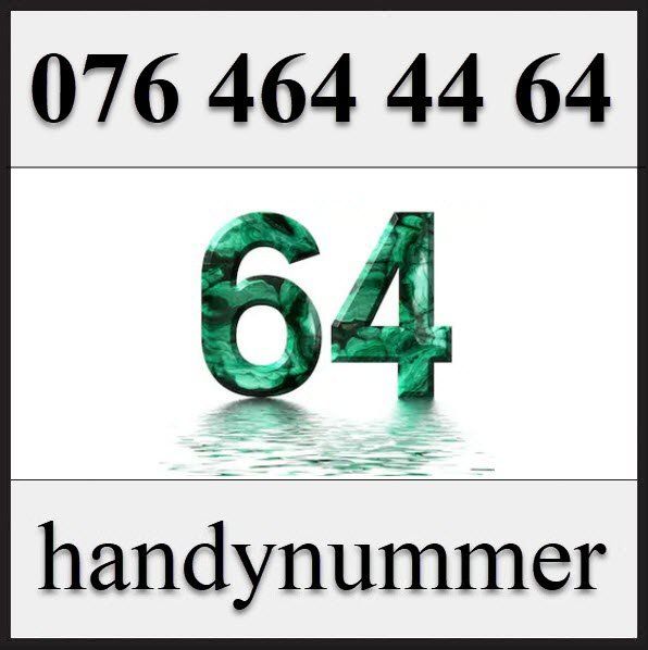 Carte prepagate: Handynummer, Telefonnummer, Natelnummer, 076 464 44 64 – Nuovo (secondo la descrizione) da Winterthur venduto da handynummerch