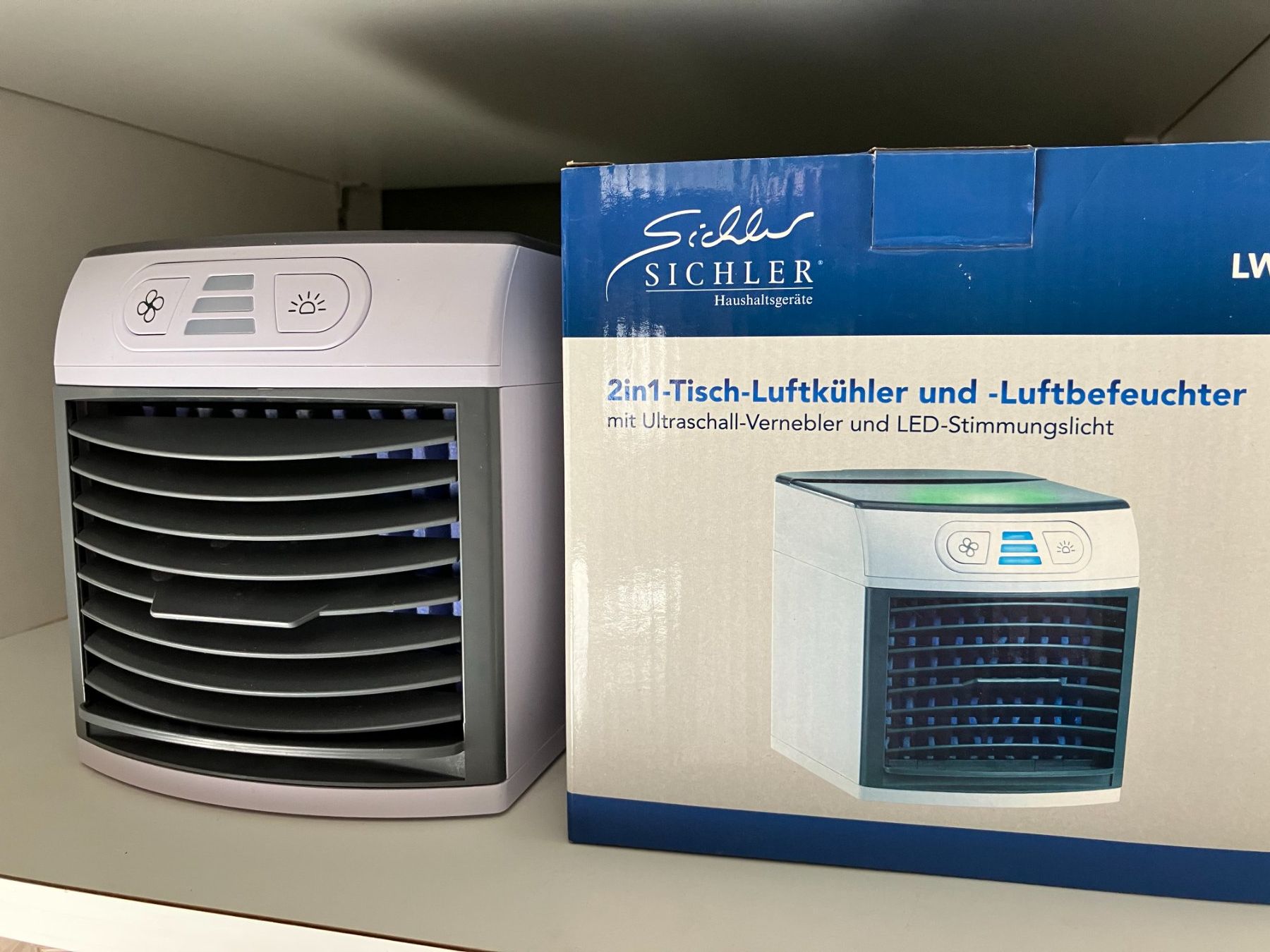 Umidificatori d'aria: Tisch-Luftkühler und Luftbefeuchter neu – Nuovo e nell'imballaggio originale da Aadorf venduto da heiluz15
