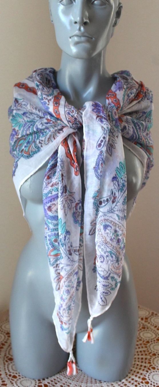 Foulard & Sciarpe: Foulard- Tuch, 119 cm x 120 cm – Usato da Locarno venduto da madame-tus-sauds 4