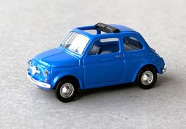 Busch 48700 FIAT 500 F azurro offenes Faltdach MST 1:87 HO