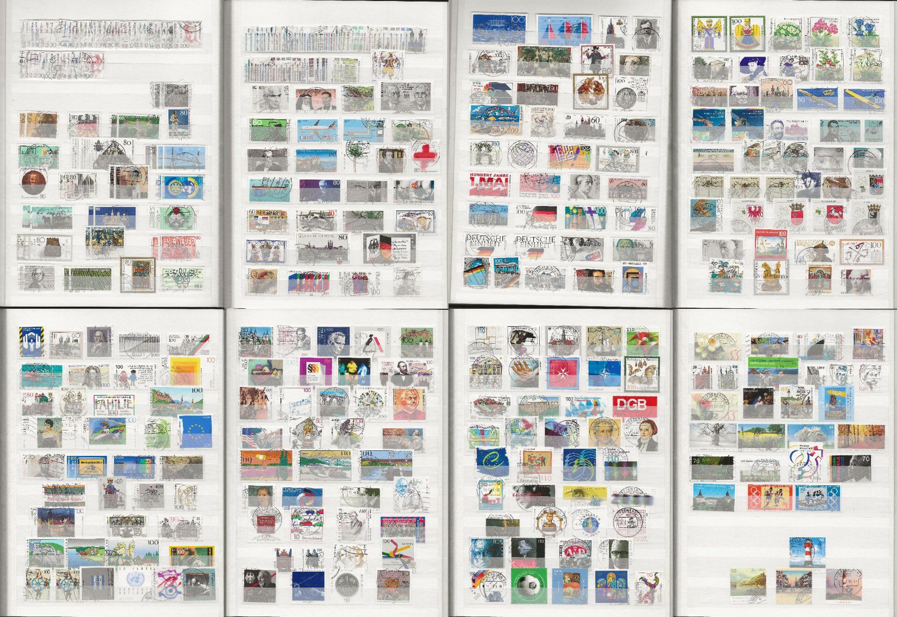 Alle Briefmarken: Marken Deutschland BRD gestempelt – Gebraucht aus Au ZH von xelagreb01