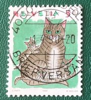 Nr.790 mit VollStempel Katzen 1990 Basel  
