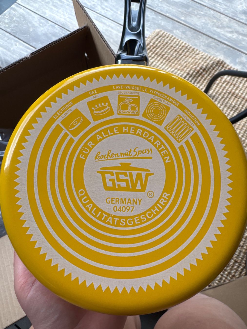 Töpfe: Kochtopfset gelb mit Deckel 4-teilig neuwertig – Neu und originalverpackt aus Müllheim Dorf von kat_9dnw 5