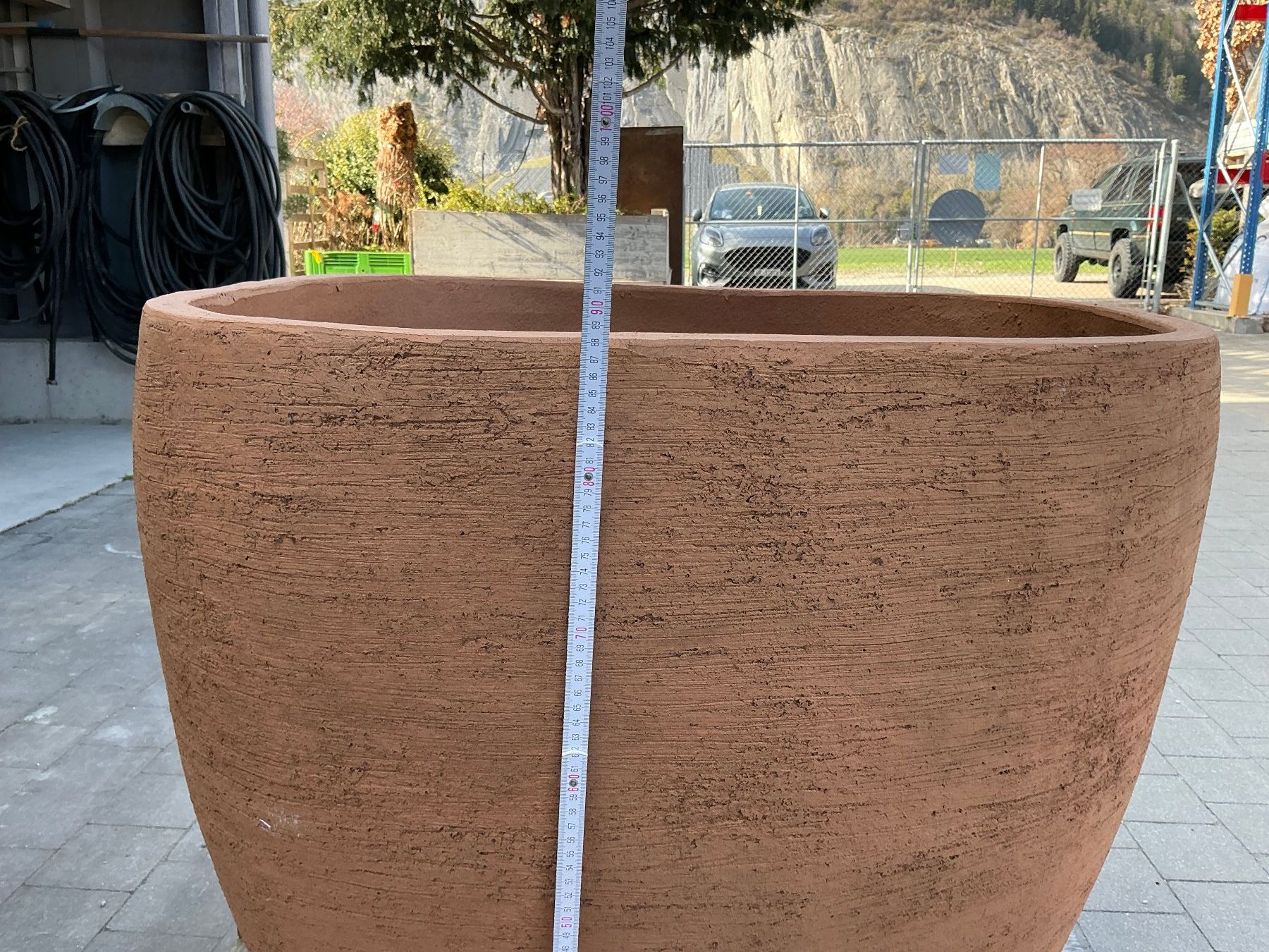 Blumentöpfe: Pflanzgefäss Atelier vierkant, OE 100 Cork – Neu (gemäss Beschreibung) aus Felsberg von zingggarten 2