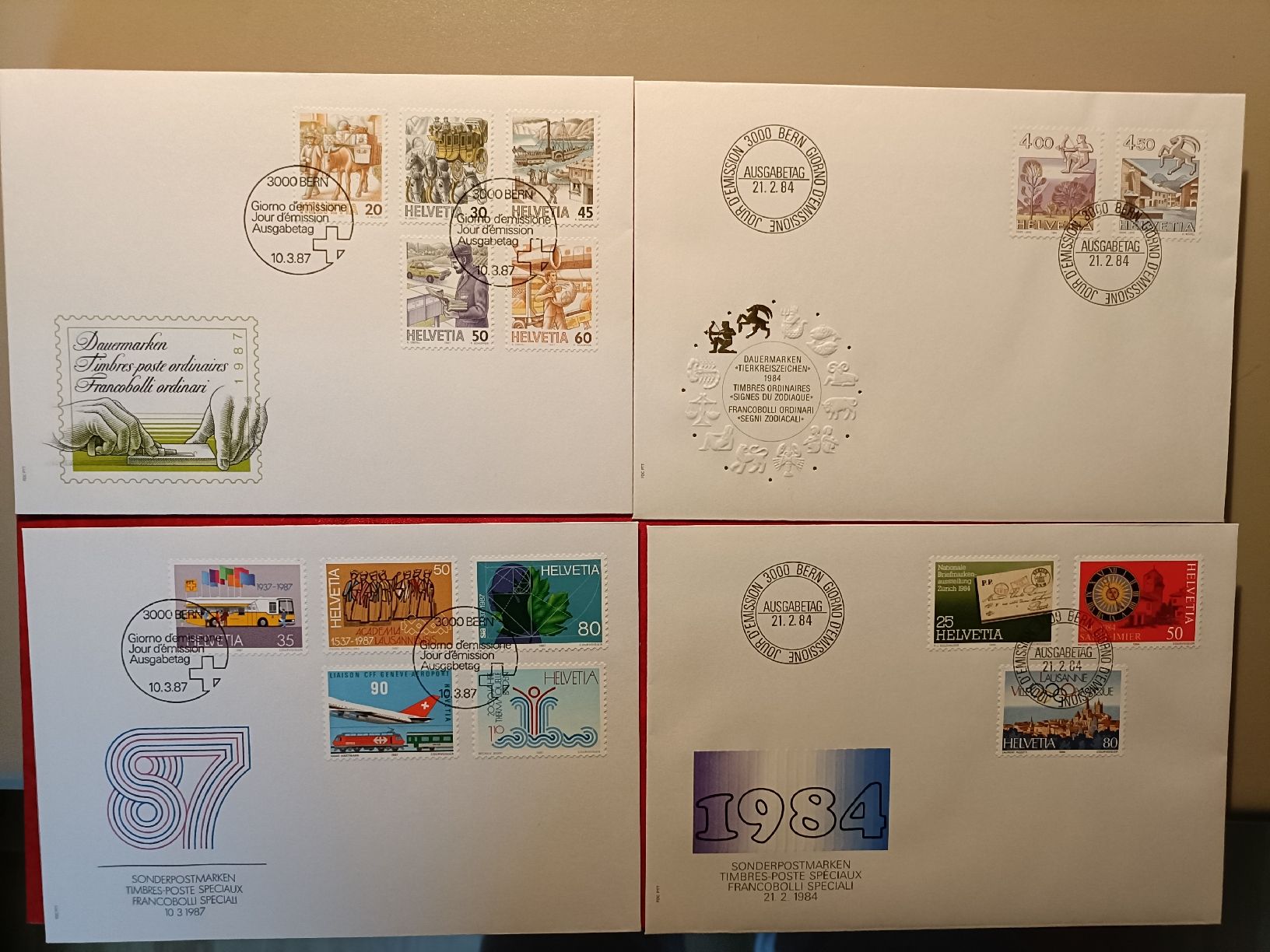 Tutti i francobolli: Schweizer Briefmarken Ersttagsbriefe - Top Zustand! – Nuovo (secondo la descrizione) da Sargans venduto da Polifemo58