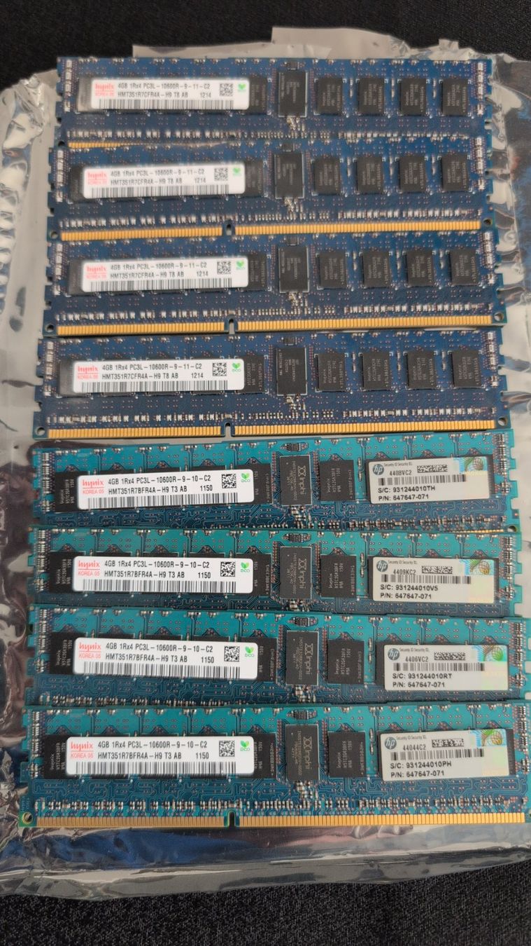 Hewlett Packard Memoria / RAM: 352GB HP ProLiant Server-RAM DDR3 ECC - 16/8/4 GB Module – Usato da Winterthur venduto da Tzen 3