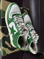 A Bathing Ape BAPE Sta Lackleder Grün Weiss