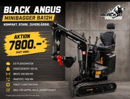 Bagger Aktion. Inkl. 6 x Anbaugerät zwei Jahresgarantie