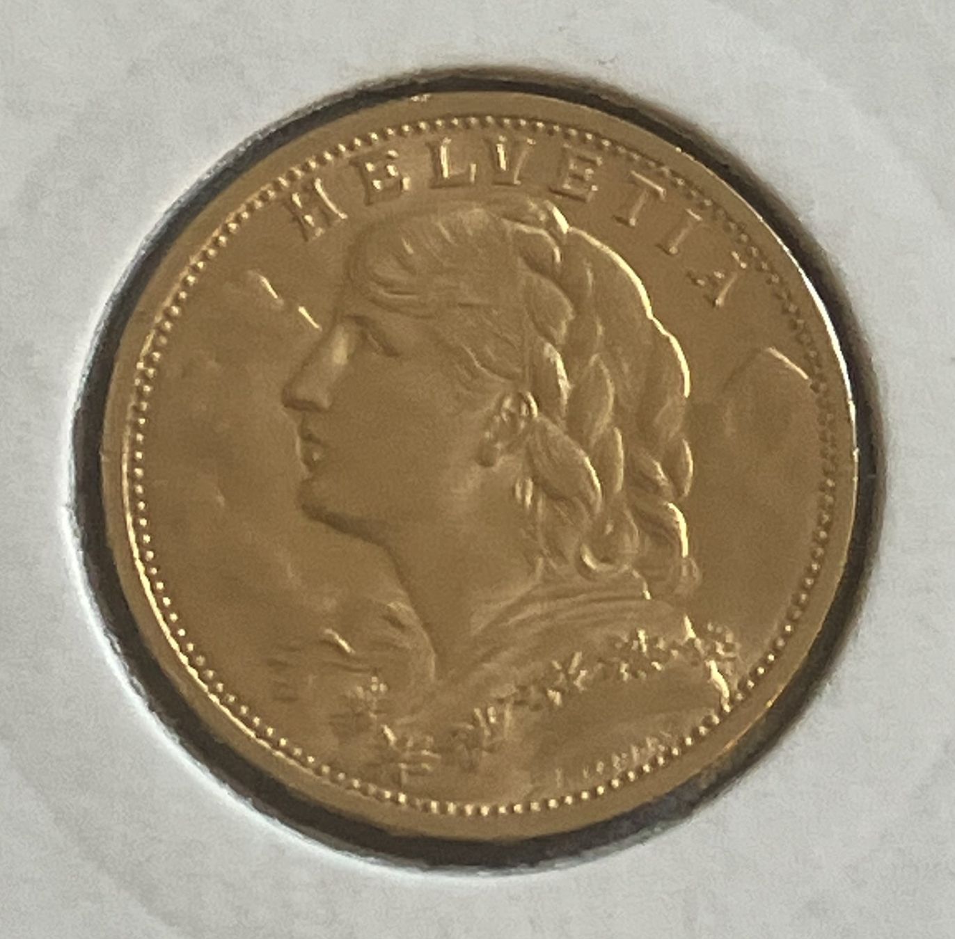 Tutti le monete: 20 FR. GOLD VRENELI 1907 – Usato da Oberwil BL venduto da SALOB 1