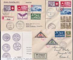 1924-1978, TOP-Sammlung Briefe mit 57 Flugbriefe+ FDC's etc.
