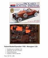 Packard Boattail Speedster 1930 Monogram Modellbausatz 1/24