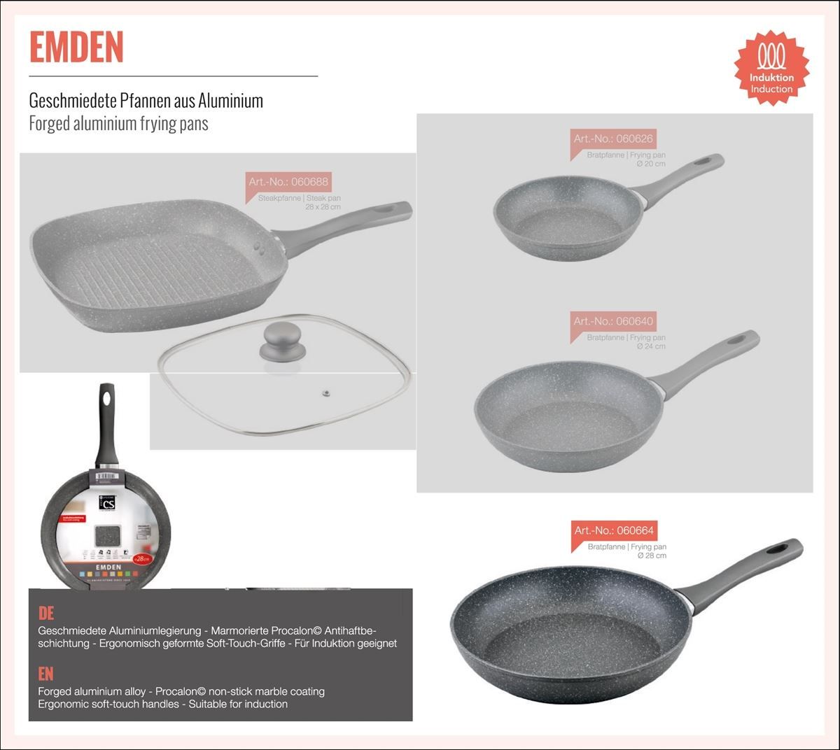 Pfannen: Pfanne EMDEN d 28 cm, Induktion geeignet – Neu und originalverpackt aus Wettingen von kochshop 1