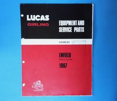 Royal Enfield Motorrad Lucas Elekrtik Ersatzteil-Katalog1967
