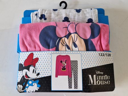 Kinderpyjama Minnie Mouse (Grau) Grösse 122/128