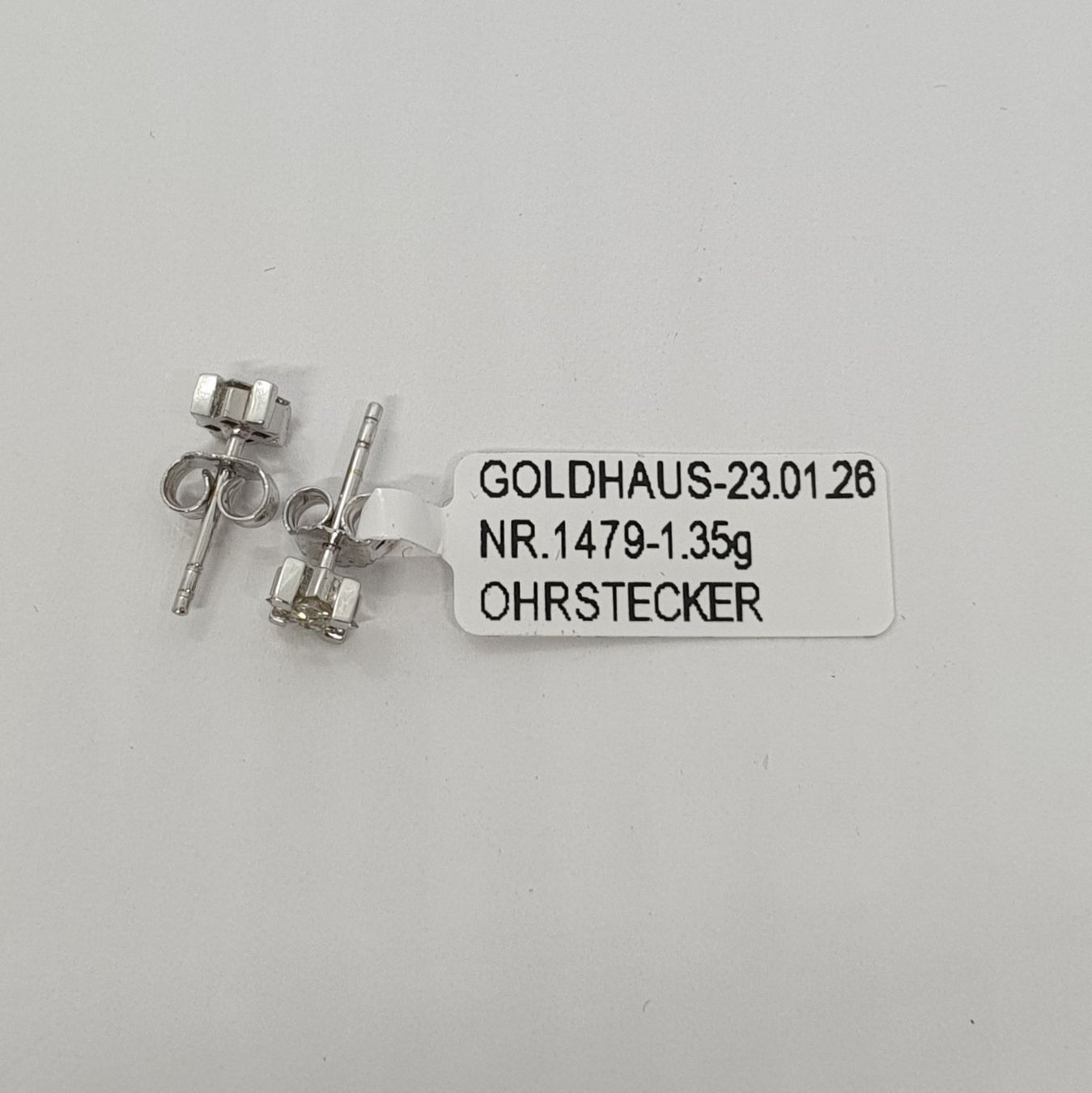 Boucles d'oreille: Echt 18K Gold - Diamant Ohrstecker – D'occasion à Luzern par Goldhaus-Luzern 3