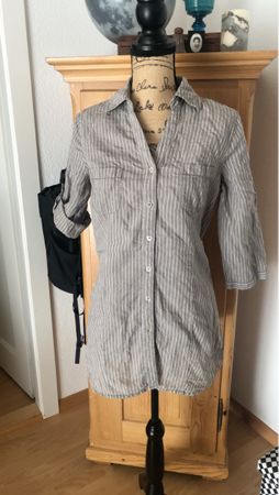 Chemise/Tunique rayée , taille 36/38 en lin