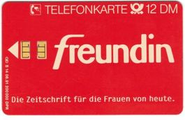 Telefonkarte Deutschland S-14, 06.1991, Freundin