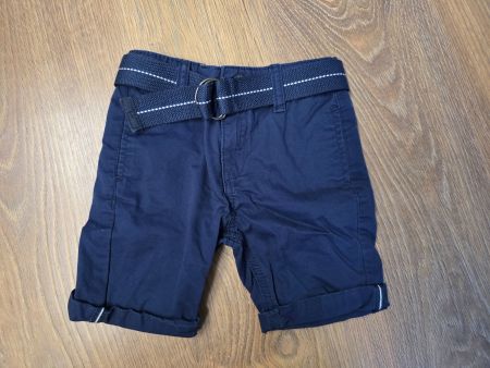 Stoffhose, Shorts, kurze Hose mit Gurt Gr. 98