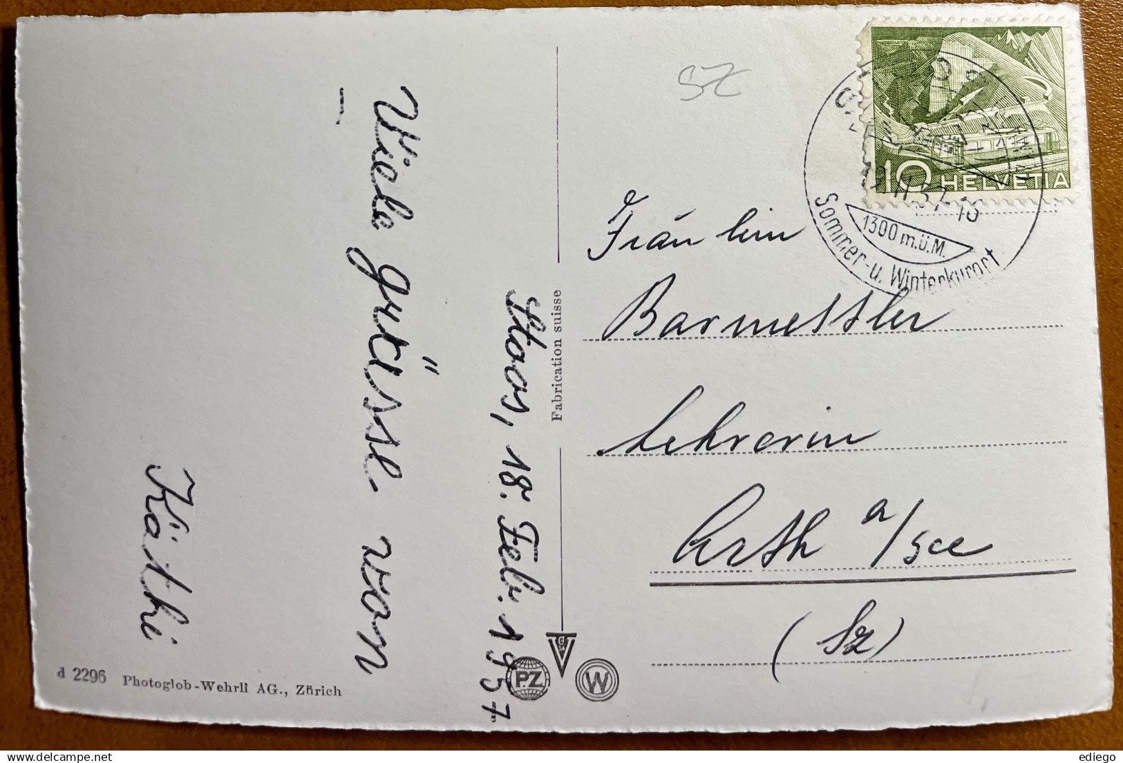 Cartoline postali: STOOS - Kapelle 1957 – Usato da Lutry venduto da Ediego 1