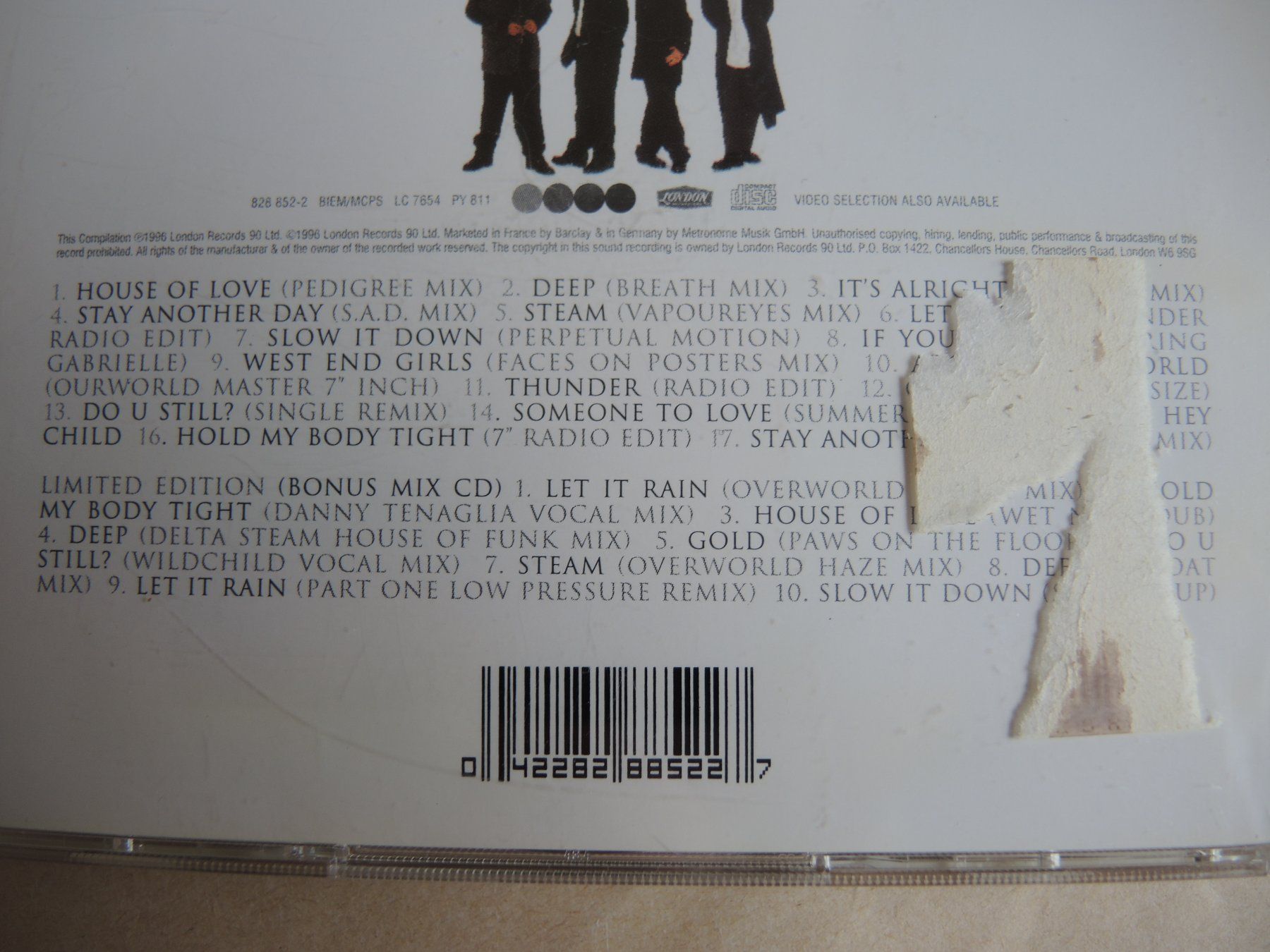 CD: East Seventeen CD Hit Singles + Bonus CD – Usato da Rorschach venduto da maeck8 3