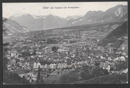 Chur mit Falknis und Seesaplana Feldpoststempel