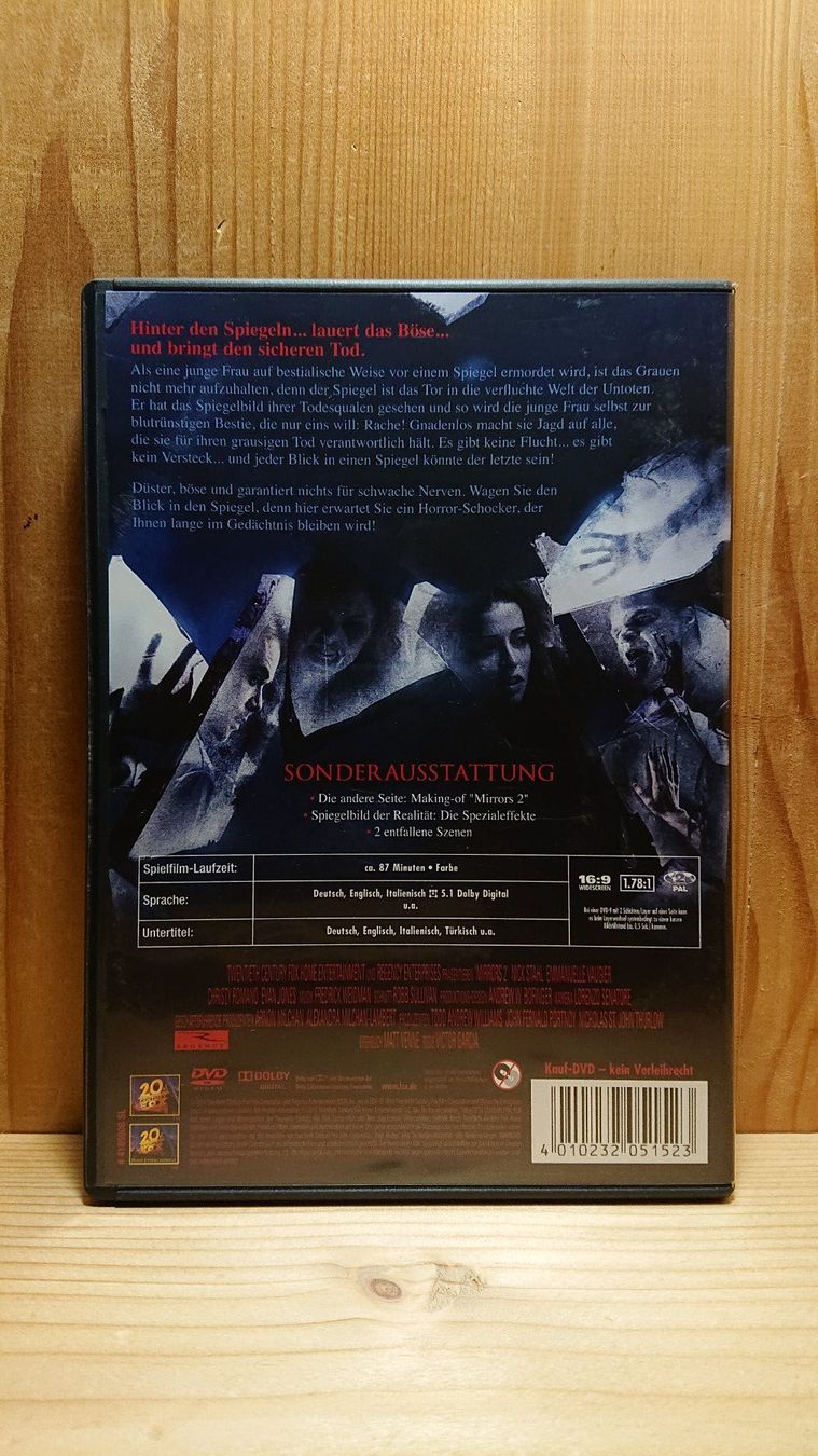 Tutti i DVDs: MIRRORS 1 und 2 auf DVD – Usato da Wilderswil venduto da Exebub 4