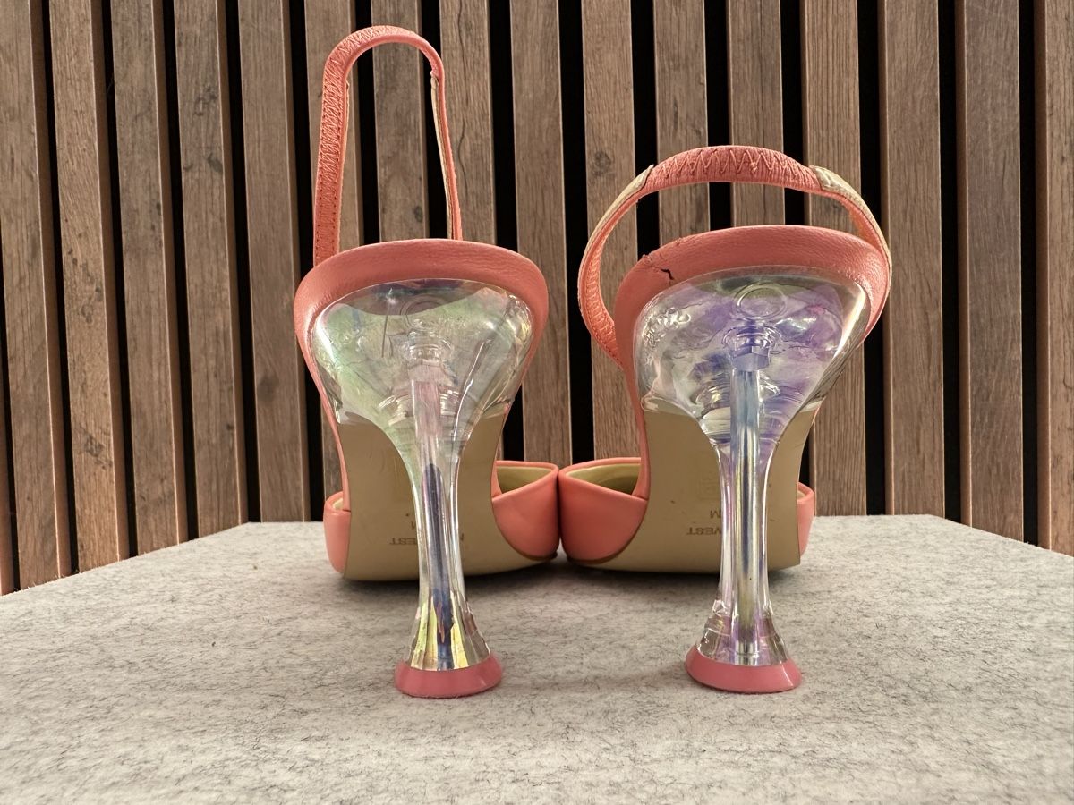 Scarpe da donna: Nine West Pink Slingbacks - Size 39 - Unique Heel! – Usato da Küssnacht am Rigi venduto da Minkijulia