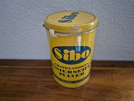 Alte Sibo Biel Blechdose Rasier Pulver Vintage Reklame Blech