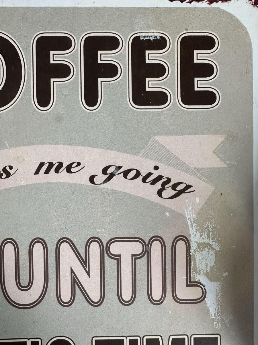 Tutte le decorazioni: Tafel / Poster / Gemälde COFFEE – Usato da Uster venduto da Monika_OB 4