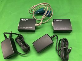 Black Box CAT5 Video RS232 Extender Set gebraucht