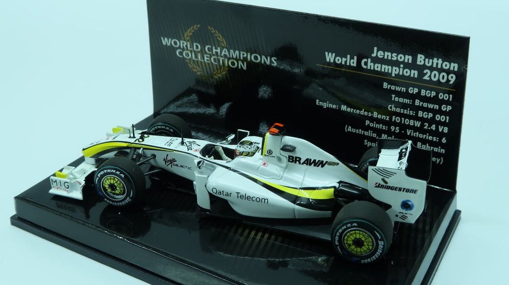 Jenson Button Brawn GP 2009 World Champ Collection 1:43 (Neu (gemäss ...