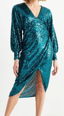 Kleid Pailletten midi Gr. 34/36, ungetragen