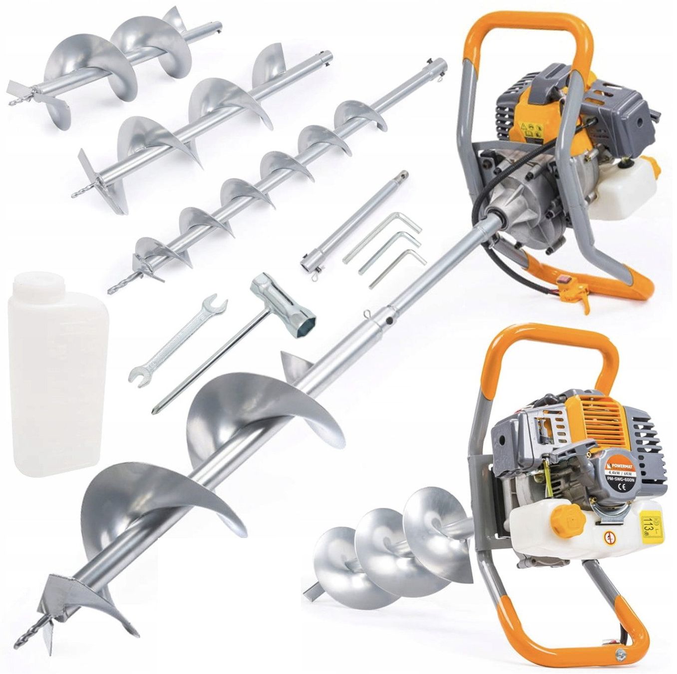 Appareils de traitement du sol: Powermat Benzin Erdbohrer Set – Neuf avec emballage d'origine à Bottighofen par zaap