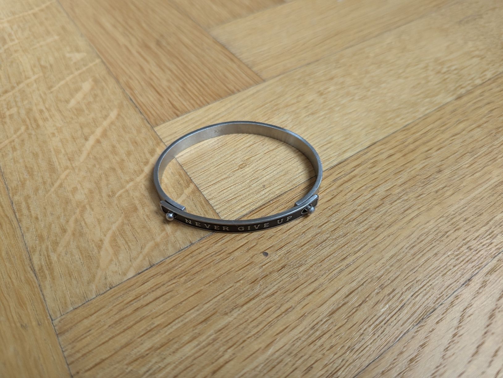 Bracciali & Braccialetti: Kidult Steel Bracelet "Never Give Up" – Nuovo (secondo la descrizione) da Zürich venduto da icecream 2