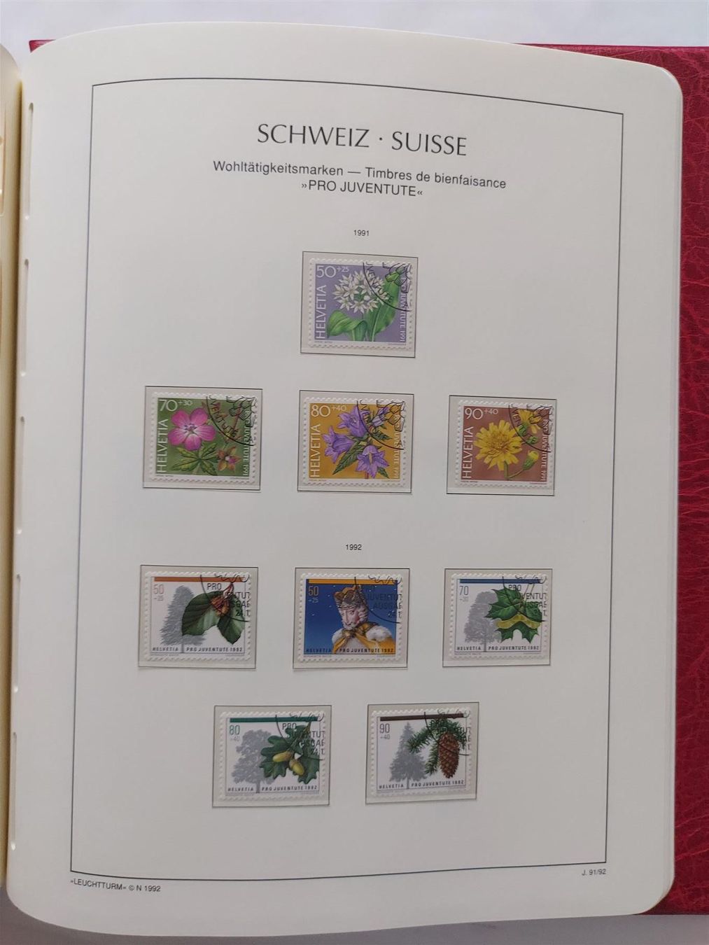 Tutti i francobolli: Schweiz Slg 1980-92 mit ET-Stempel – Usato da Winterthur venduto da Kyoung 4